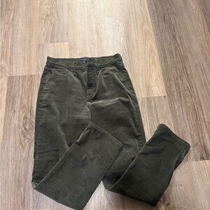 Jcrew Green Corduroy Pants